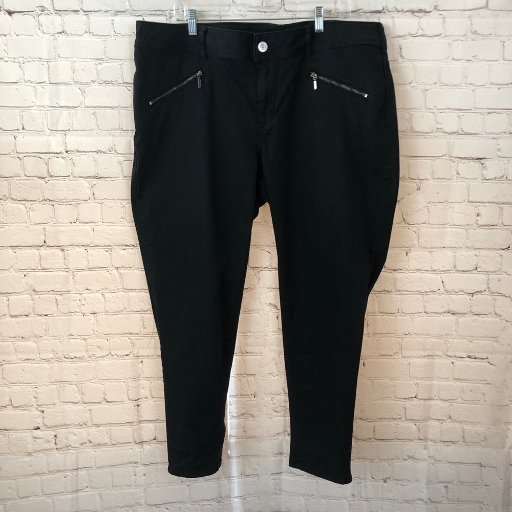 Lane Bryant Black Ankle Pants Size 22